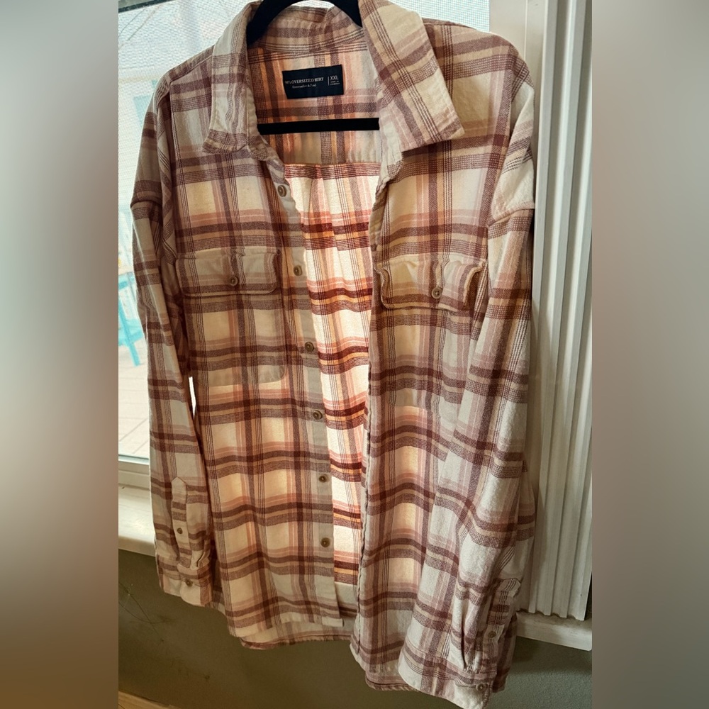Abercrombie & Fitch 90s Oversized Flannel Shirt XXL